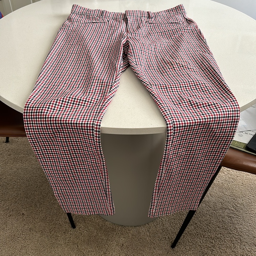 Gap Plaid Signature Skinny Ankle Trousers size 6 - Picture 3 of 7
